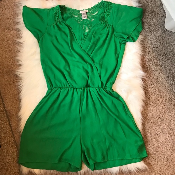 Charming Charlie Pants - Charming Charlie Lace Romper